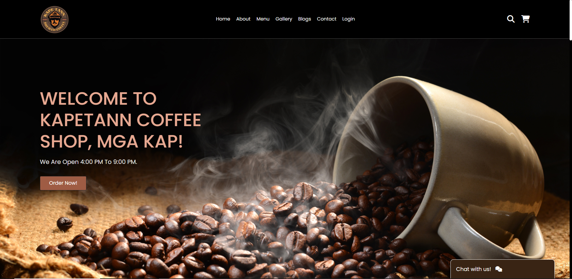 Coffee Shop Website